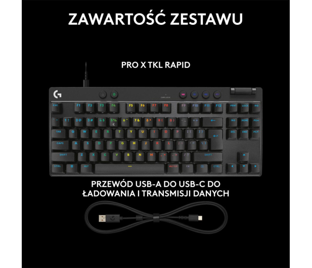 Logitech G PRO X TKL Rapid czarny - 1298663 - zdjęcie 11